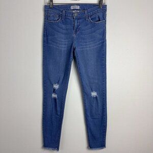 Judy Blue Skinny‎ Jeans Womens 7/28 Distressed Denim Light Wash Distressed